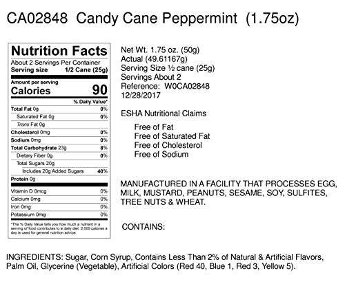 Peppermint Jumbo Candy Cane - 1.75 oz