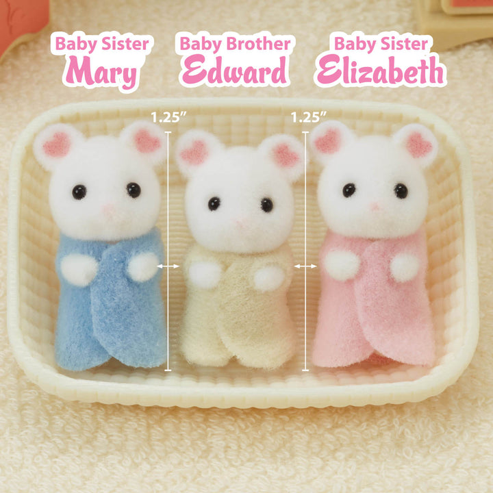 Marshmallow Mouse Triplets Baby Animal
