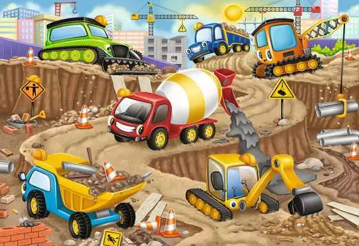 Construction Fun 24 pc Floor Puzzle