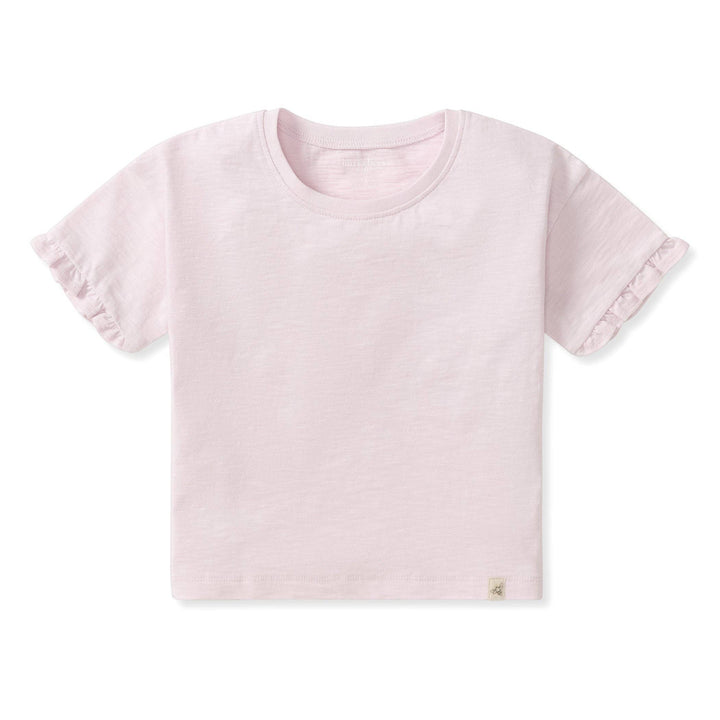 Drop Shoulder Ruffle T-Shirt: 4T