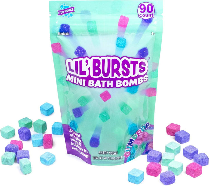 Lil' Bursts Mini Bath Bombs 90 Count, Gumdrop