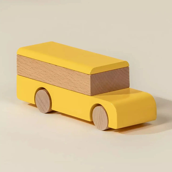 School Bus Wooden Vehicle