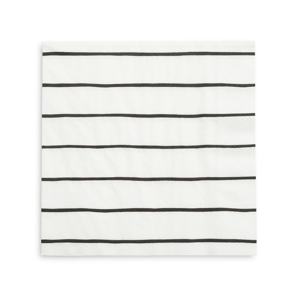 Striped Petite Napkins - 16 Pk Clover Green