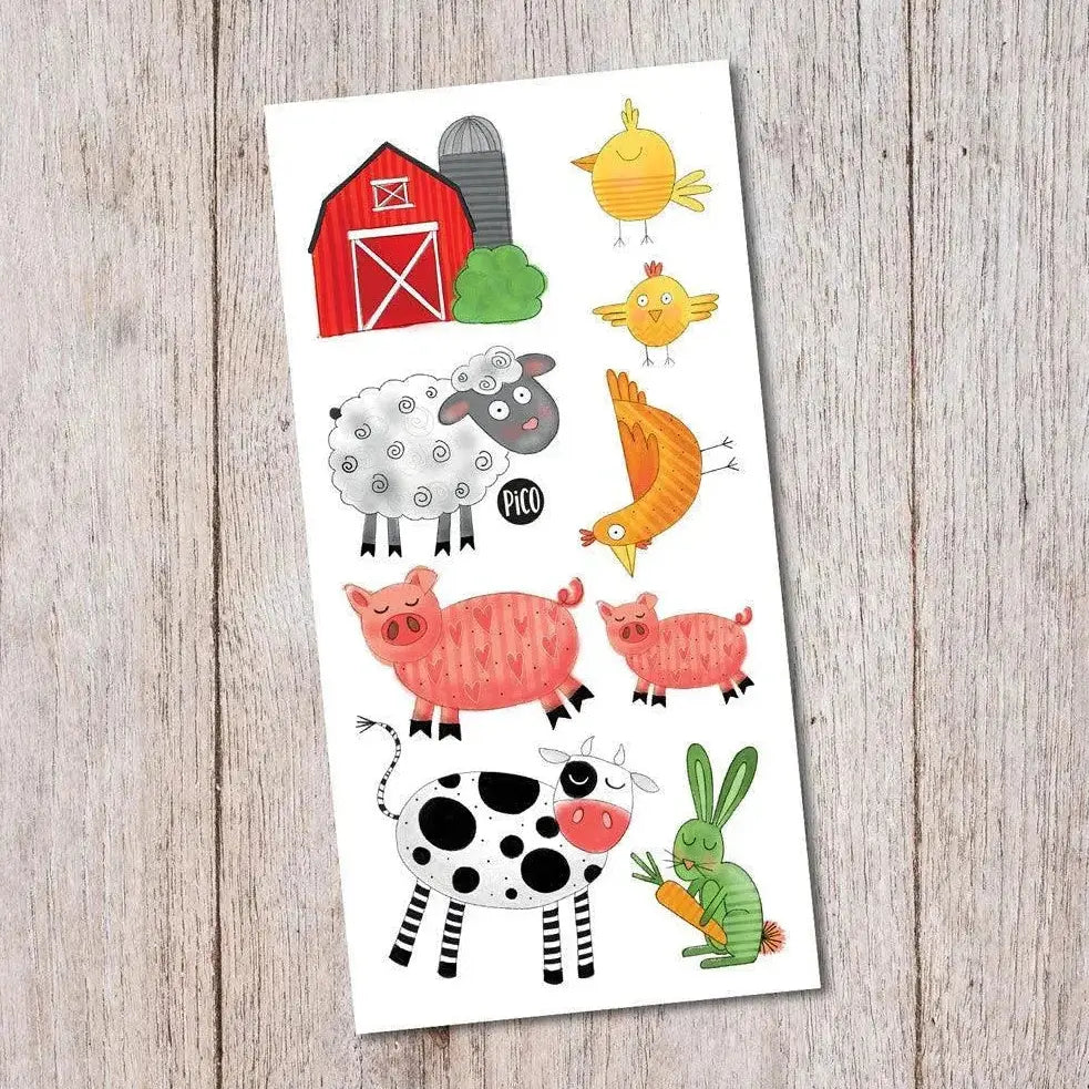 Farm Barn Temporary Tattoos