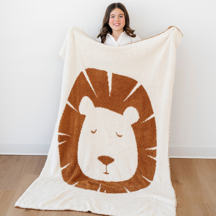 Bamboni Receiving Blanket Lion
