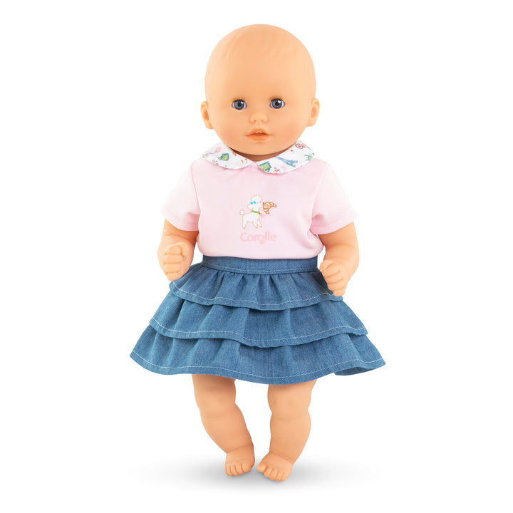 12" Doll Shirt and Ruffled Skirt