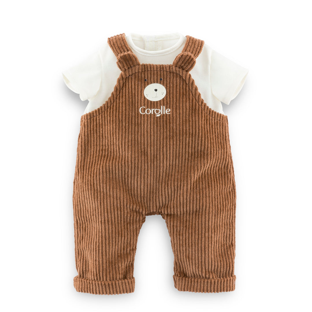 12" Doll Bear Overall & T-shirt