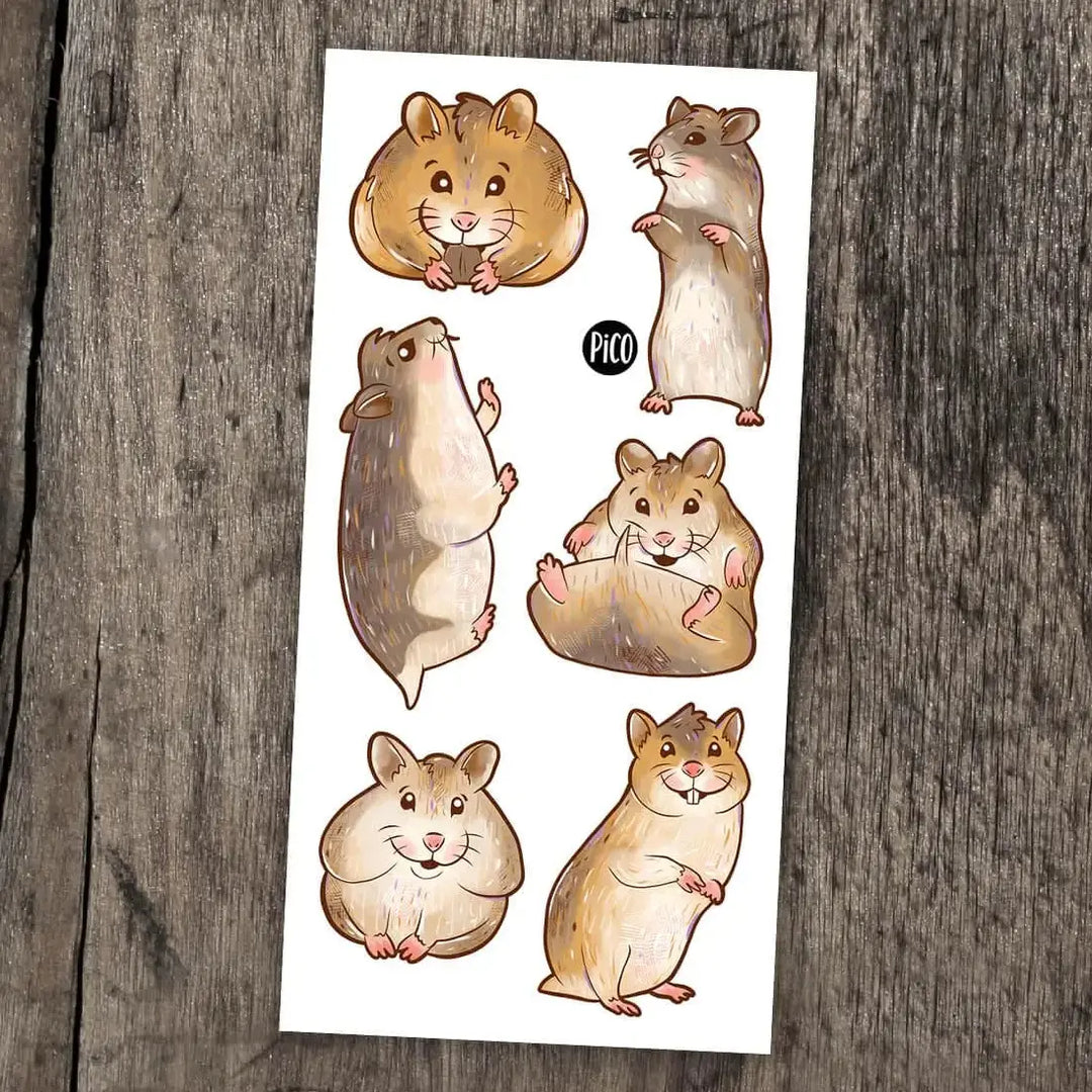 Hampster Temporary Tattoos