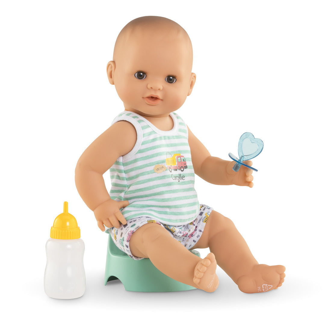 Paul Drink and Wet Bath Doll 14"