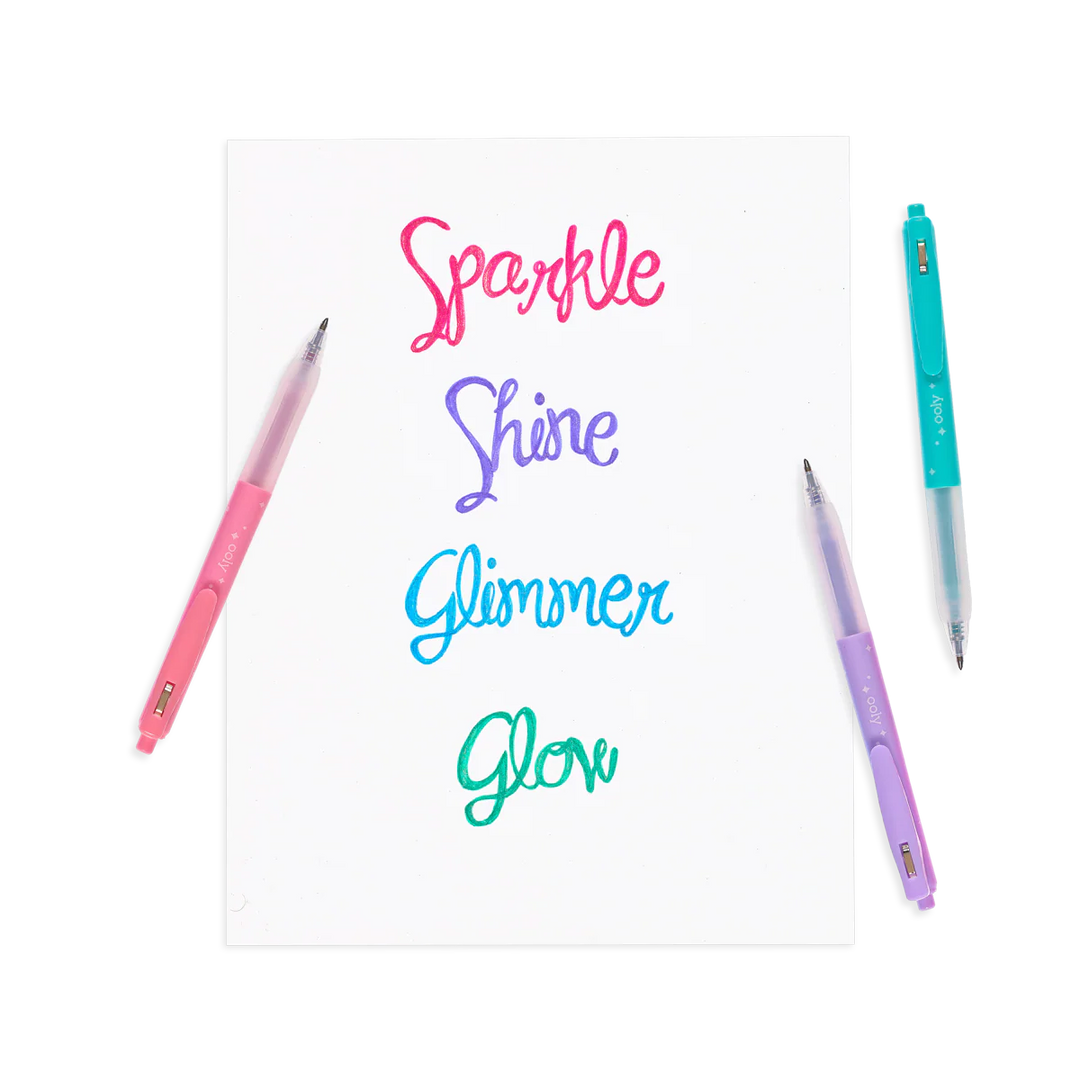 Retractable Glitter Gel Pens 4