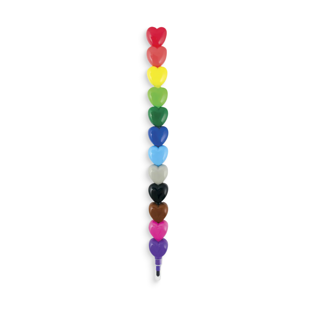 Heart To Heart: Stacking Crayons