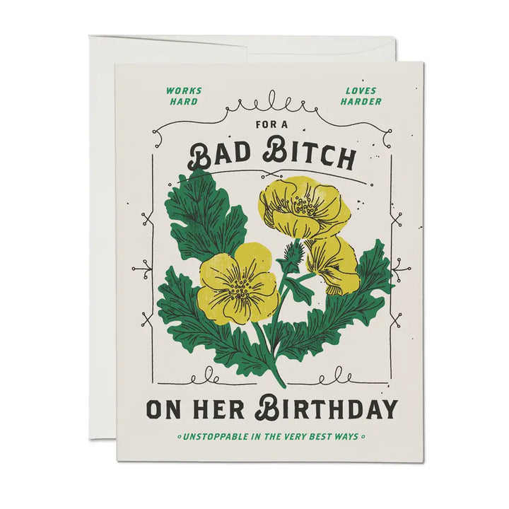 Bad B Birthday Card