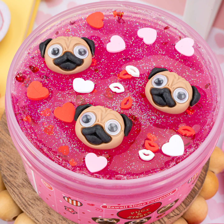 Pugs & Kisses Clear Signature Dome™ Slime