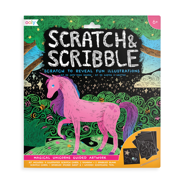 Unicorn Scratch Art