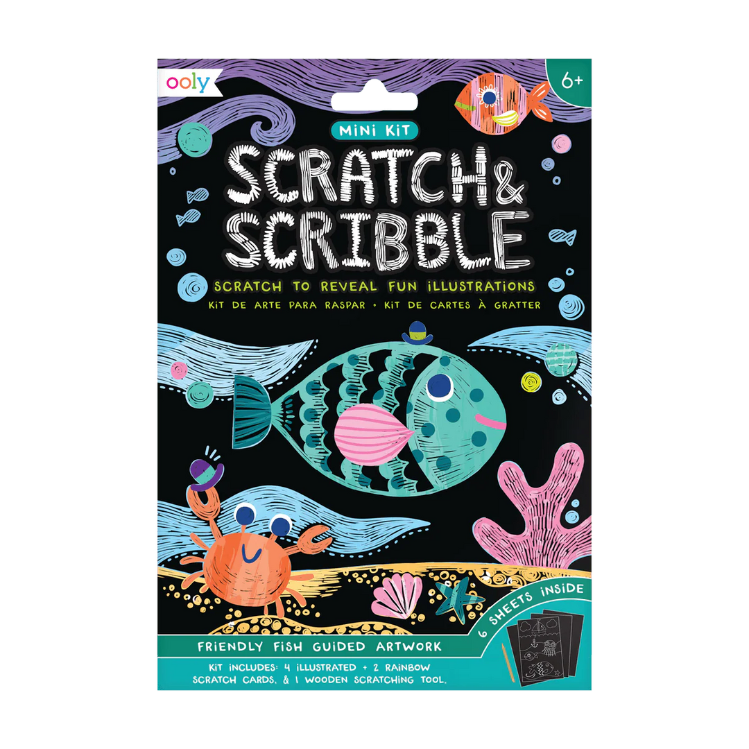 Friendly Fish Scratch Art Mini