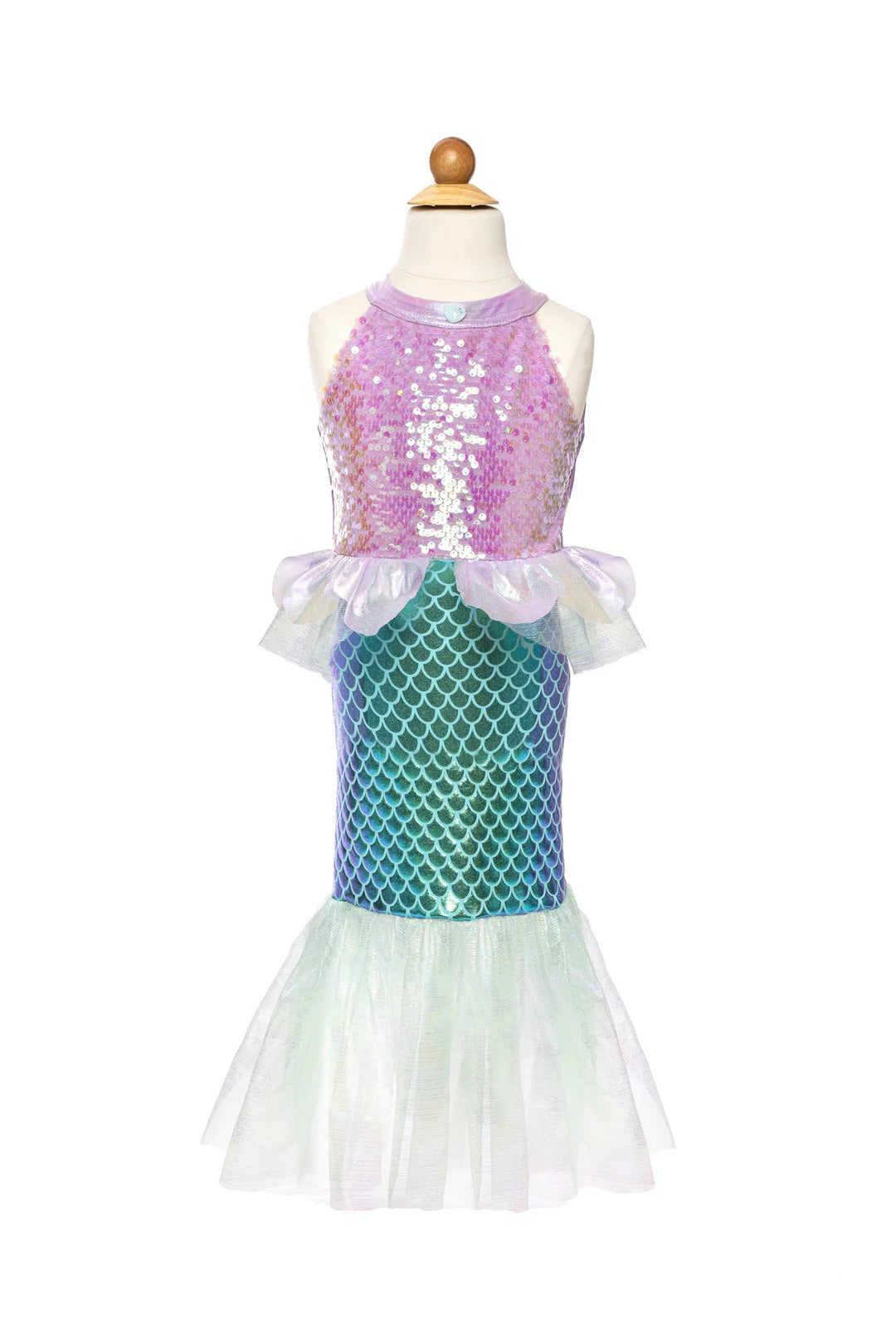 Misty Mermaid Dress, Lilac/Blue
