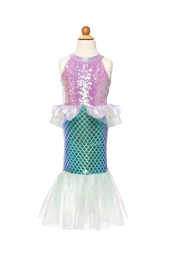 Misty Mermaid Dress, Lilac/Blue