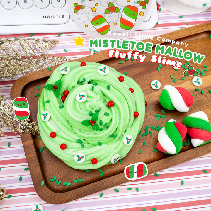 Mistletoe Mallow Fluffy Slime