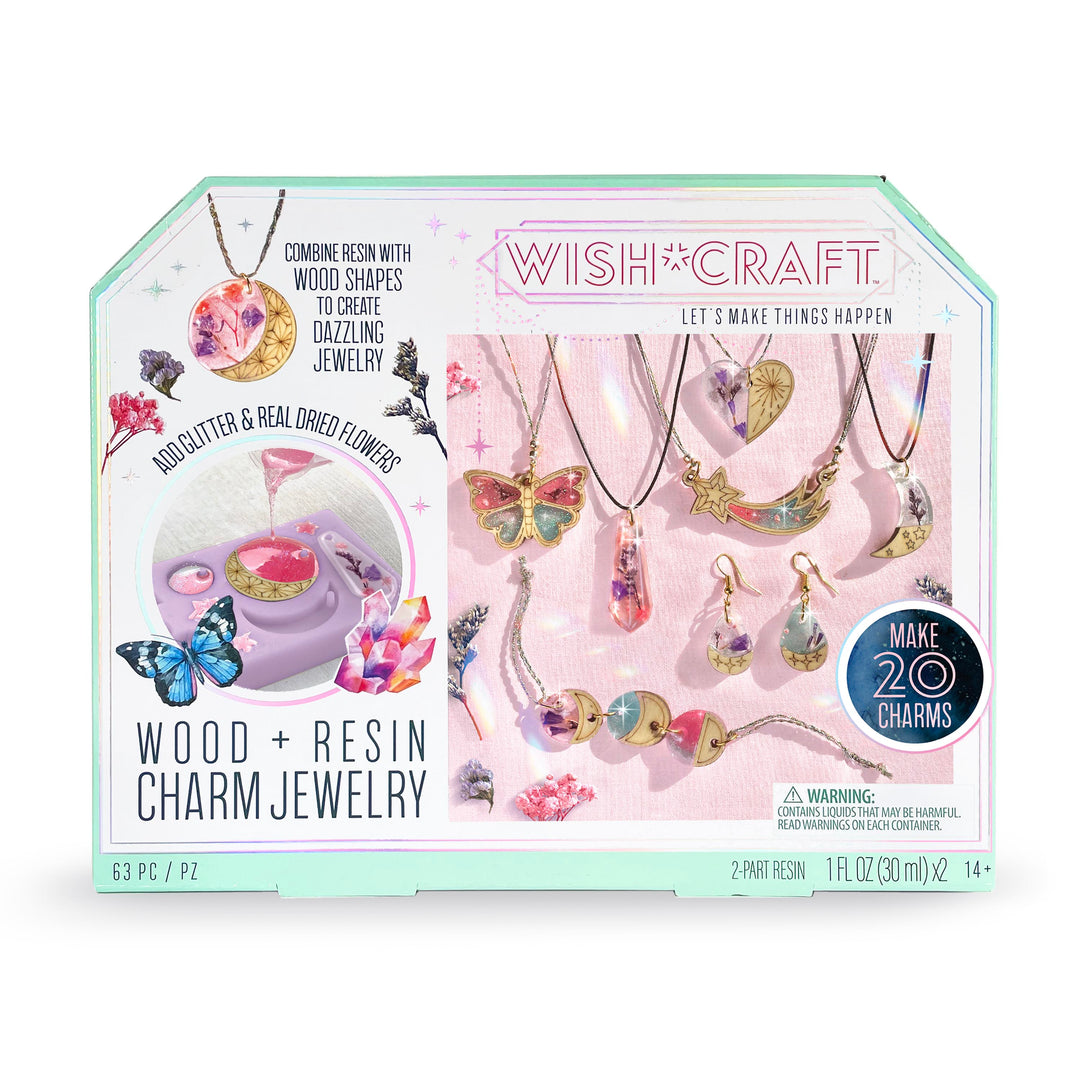Wood+Resin Charm Jewelry