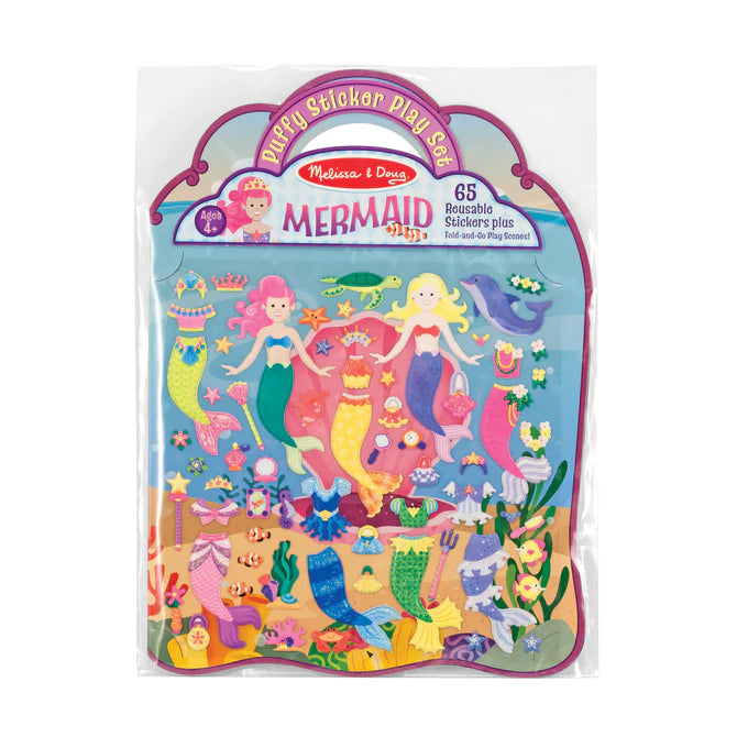 Mermaid Puffy Sticker Set