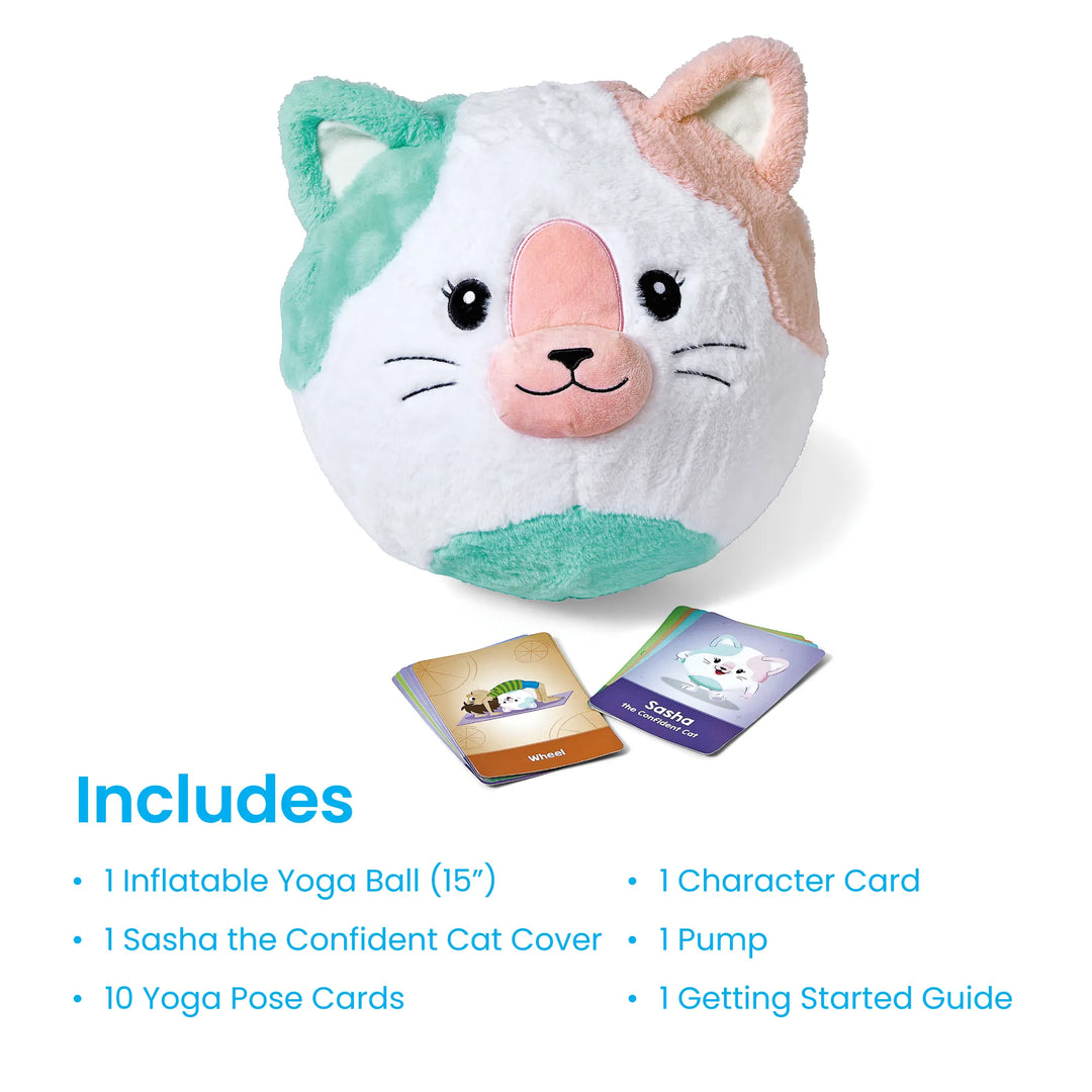 Cat BubblePlush Yoga Ball Buddy