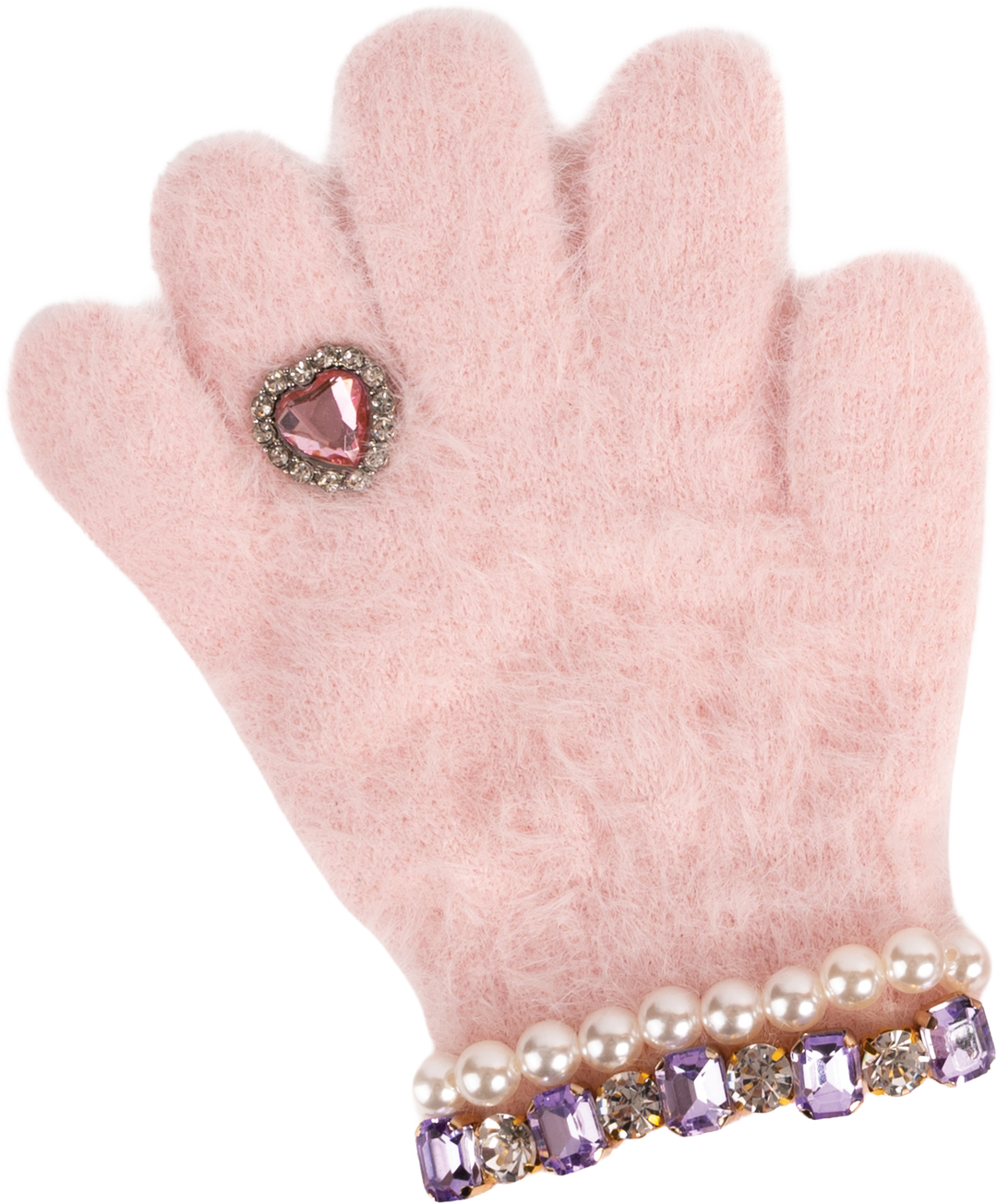 Boujee Bijou Gloves, Light Pink