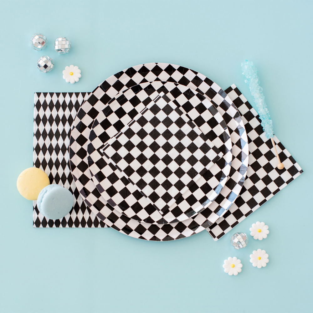 Check Cocktail Napkins - 20 Pk Peaches N' Cream