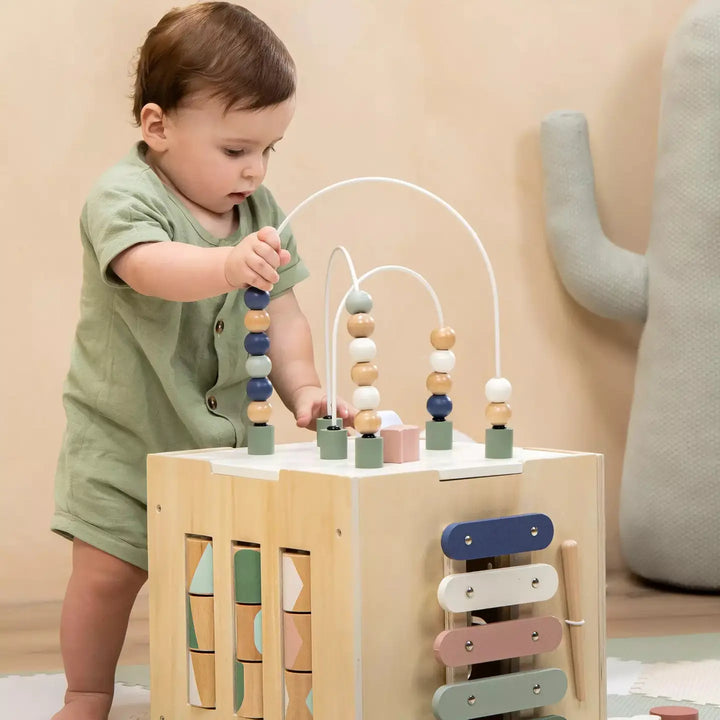 Wooden Activity Cube
