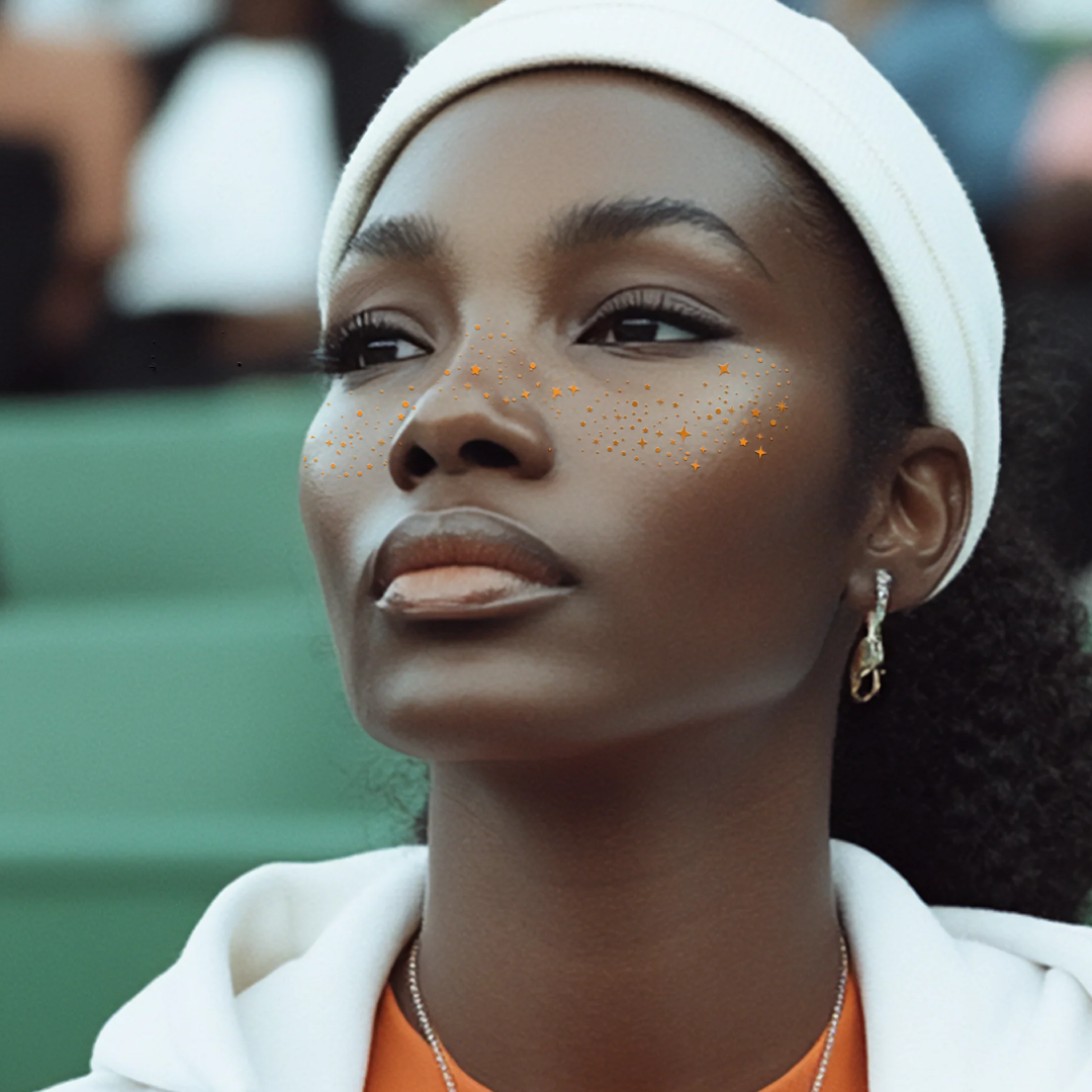 Orange Spirit Speckles Makeup Patches - Team Spirit Collection: 6