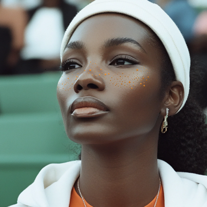 Orange Spirit Speckles Makeup Patches - Team Spirit Collection: 6