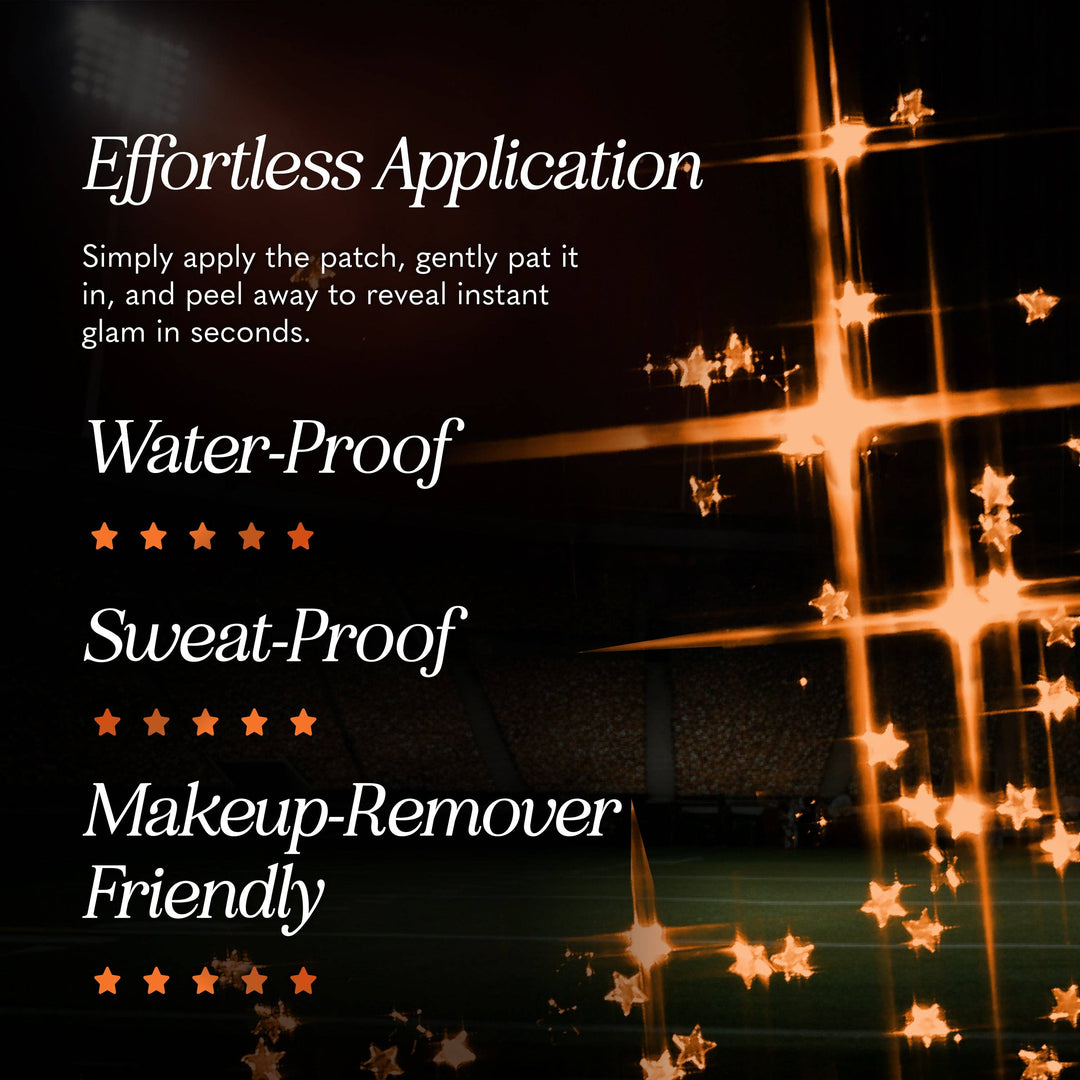 Orange Spirit Speckles Makeup Patches - Team Spirit Collection: 6