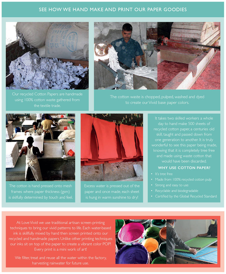 Painterly Mint Stripe Large Gift Bag