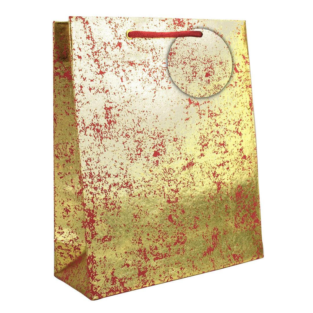 Red And Gold Crush Large Bag