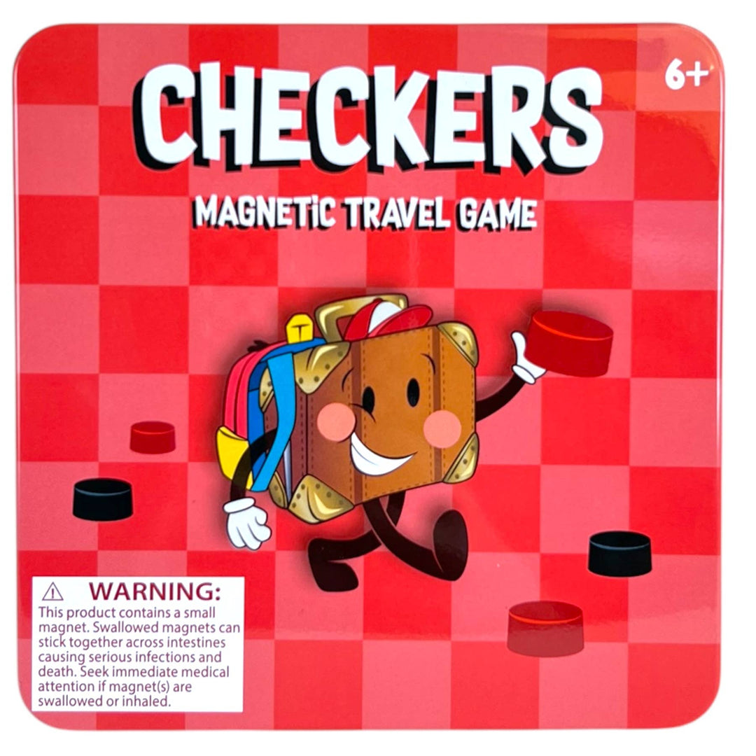 On the Way Games Magnetic Checkers, Travel Game