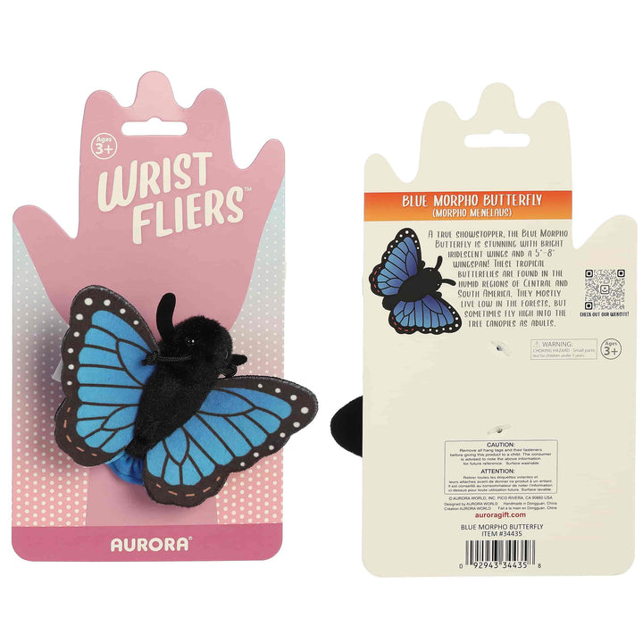 Wrist Flyers Blue Morpho Butterfly