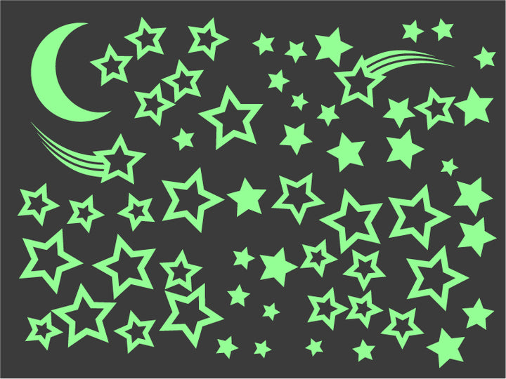 Starry Night Everyday Set Glow-in-the-Dark Stickers