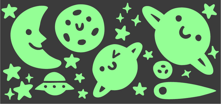Out of this World by Steph Stilwell Glow-in-the-Dark Stickers