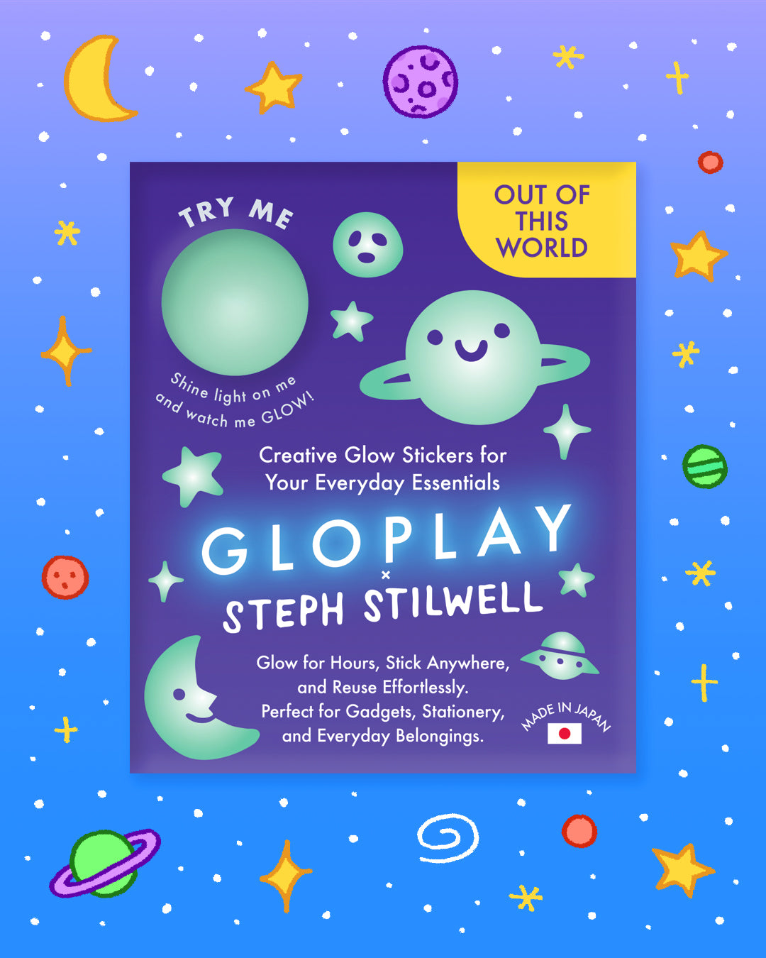 Out of this World by Steph Stilwell Glow-in-the-Dark Stickers