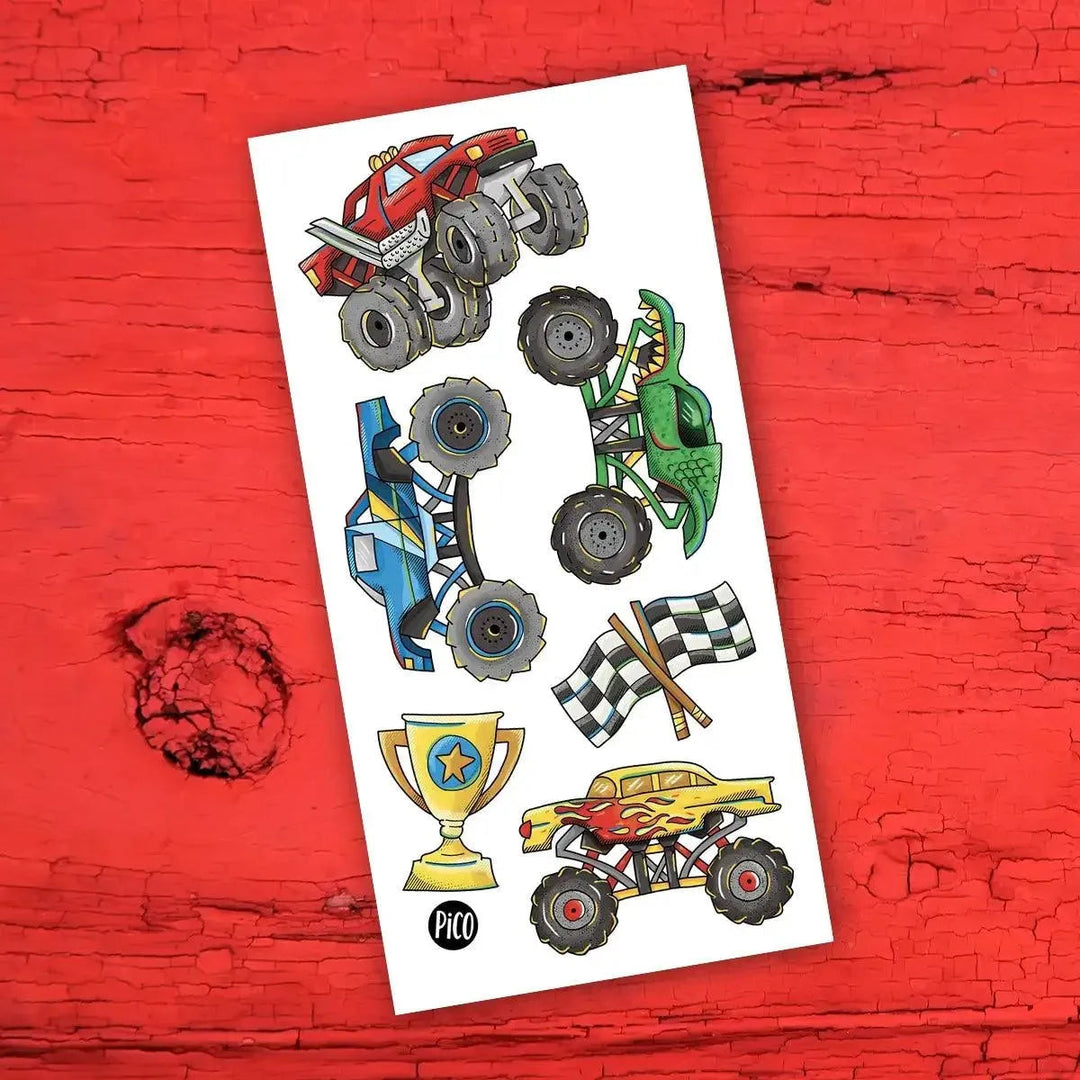 Monster Truck Temporary Tattoos