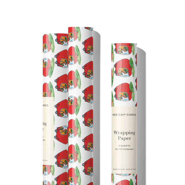 Richard Scarry Lowly's Apple Car wrapping paper: Roll of 3 Sheets