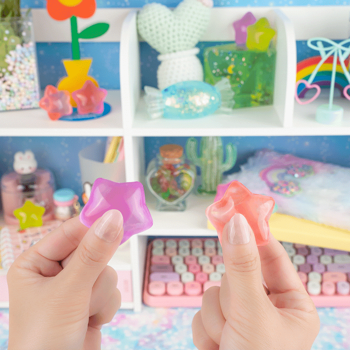 Chubby Chibi Frosted Star Sensory Toy