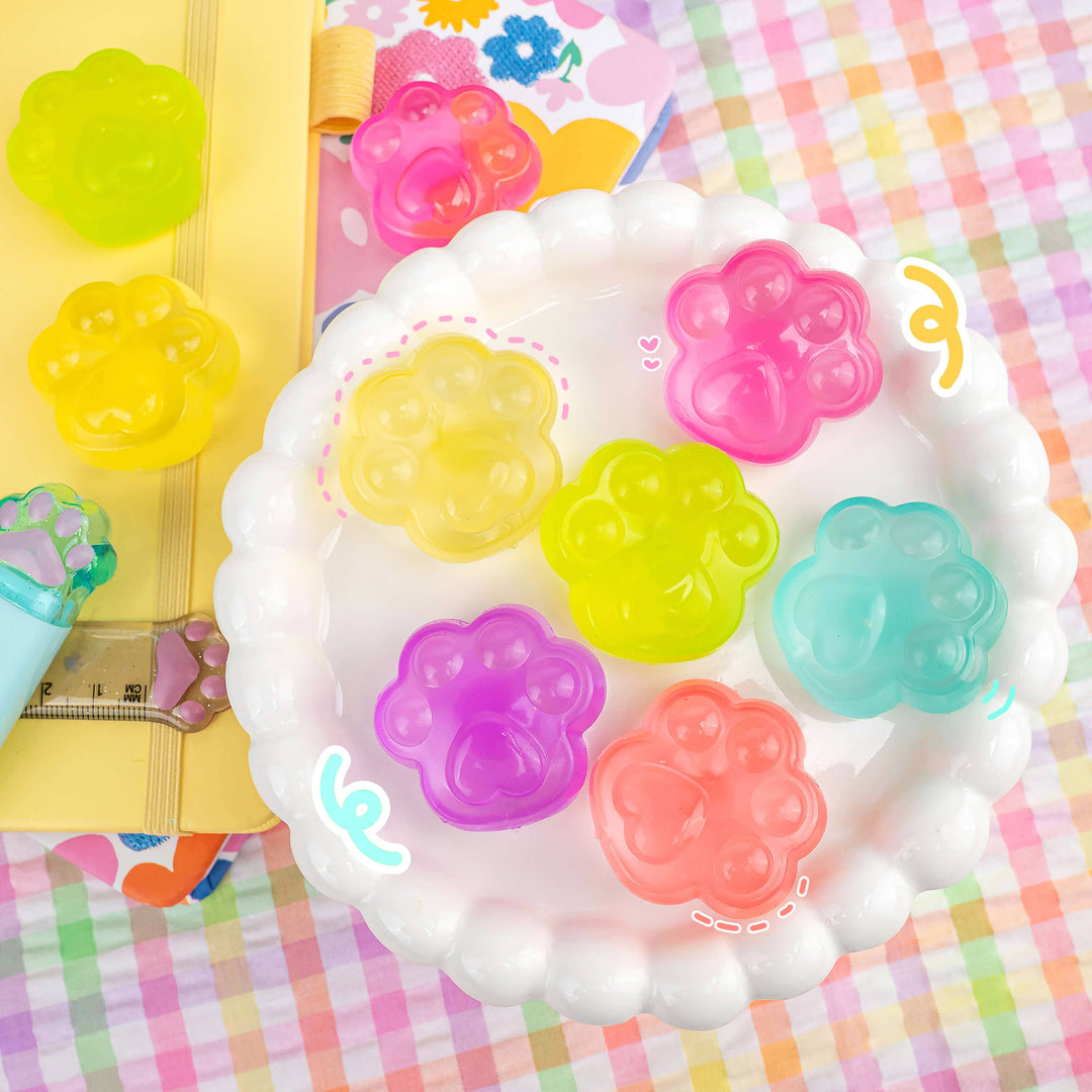 Chubby Chibi Pearl Kitty Paw Sensory Toy