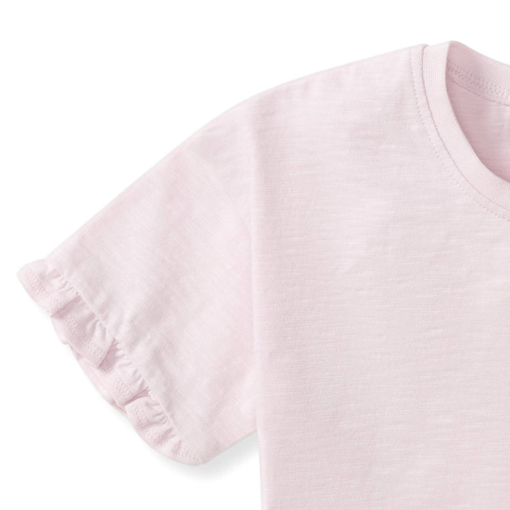 Drop Shoulder Ruffle T-Shirt: 5T