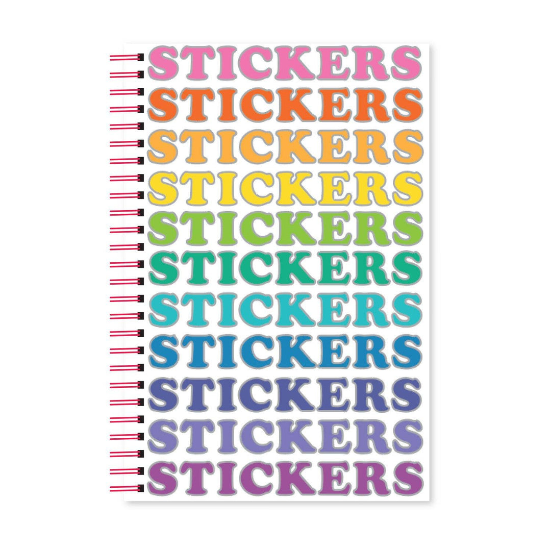 Colorful Reusable Sticker Book: 0001