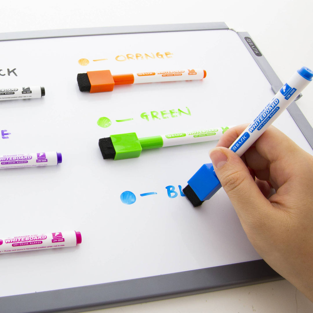 Bright Color Magnetic Dry Erase Markers w/ Eraser