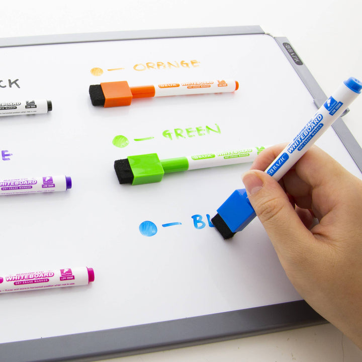 Bright Color Magnetic Dry Erase Markers w/ Eraser