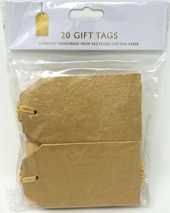 Gold Gift Tags (20tags/pack)