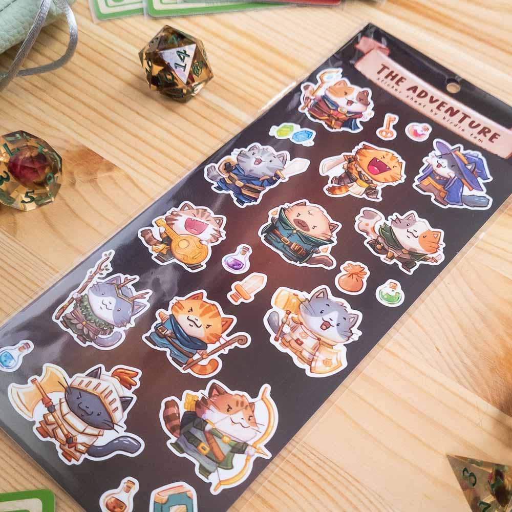Sticker sheet - The Adventure