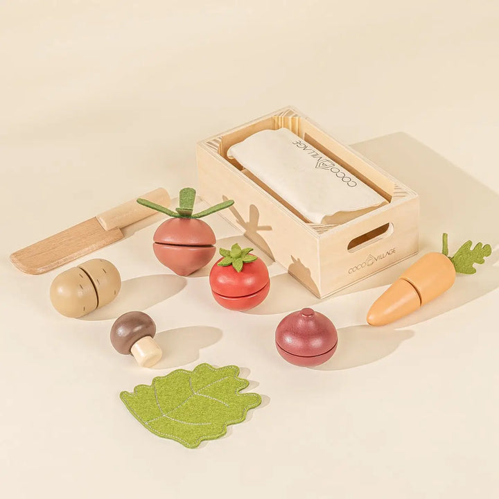 Vegetables Wooden Play Food