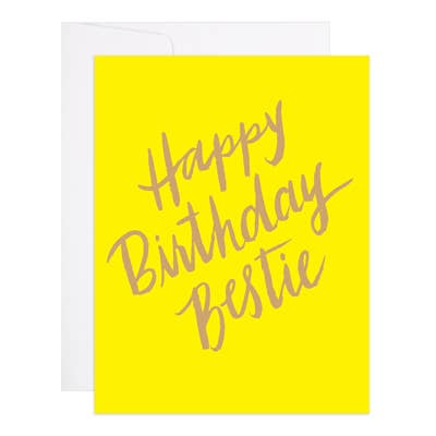 Happy Birthday Bestie - Card